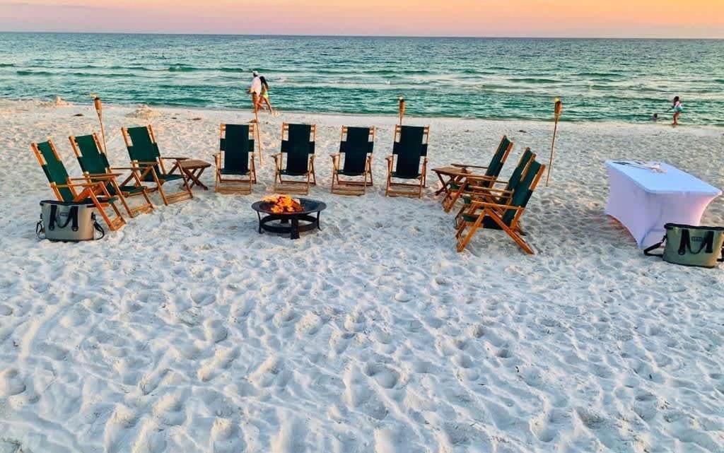 The Birdhouse In Luxury Watercolor Brand New 6 Seat Golf Cart Villa Santa Rosa Beach Kültér fotó