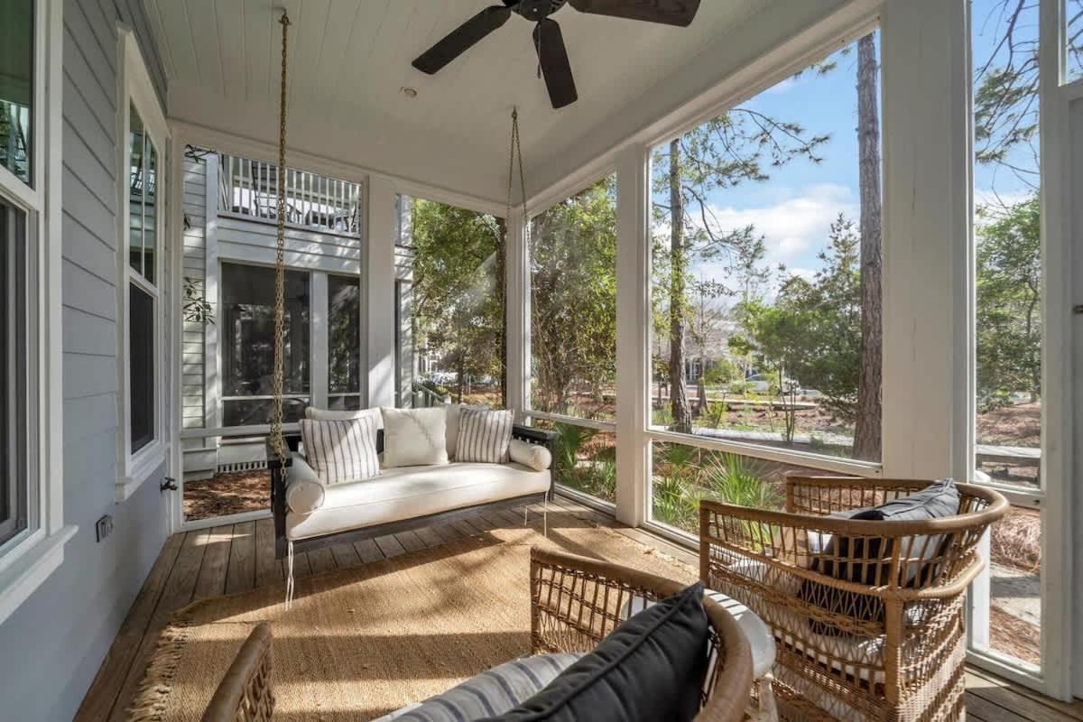 The Birdhouse In Luxury Watercolor Brand New 6 Seat Golf Cart Villa Santa Rosa Beach Kültér fotó