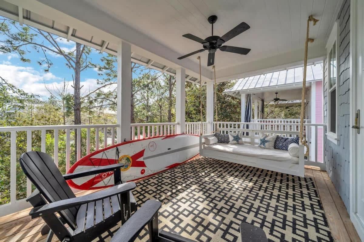 The Birdhouse In Luxury Watercolor Brand New 6 Seat Golf Cart Villa Santa Rosa Beach Kültér fotó